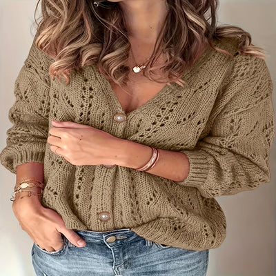 Leonie | Strickcardigan mit Knöpfen